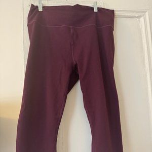 Fabletics Powerhold XXL Leggings- Purple/maroon